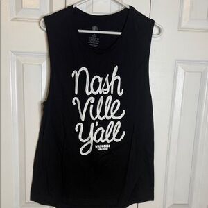 Black Graphic Muscle Tee